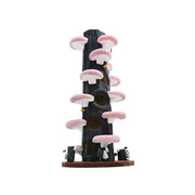PAWORA Winter Sky Tree Cat Tree - 230cm Tall Multi-Level Cat Condo with Tree Trunk Design - Black & Pink