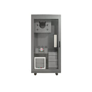PAWORA Multi-Level Cat Cabinet with Ventilated Transparent Doors 60x60x120cm For Living Room Balcony Pet Room - Grey