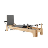 MN002 Oak Wood Pilates Reformer Home Gym Train Equipment Machine - Grey