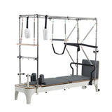 MN013 2-IN-1 Trapeze Table Reformer Pilates Bed Home Gym Train Equipment Machine - White