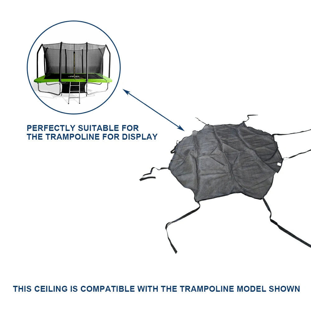 POP MASTER Trampoline Safety Enclosure Ceiling for 6/7/8/9FT Square Tr ...