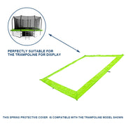POP MASTER Trampoline Spring Protective Cover for 6/7/8/9FT Square Trampolines