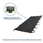POP MASTER Trampoline Safety Enclosure Net for 6/7/8/9FT Square Trampolines