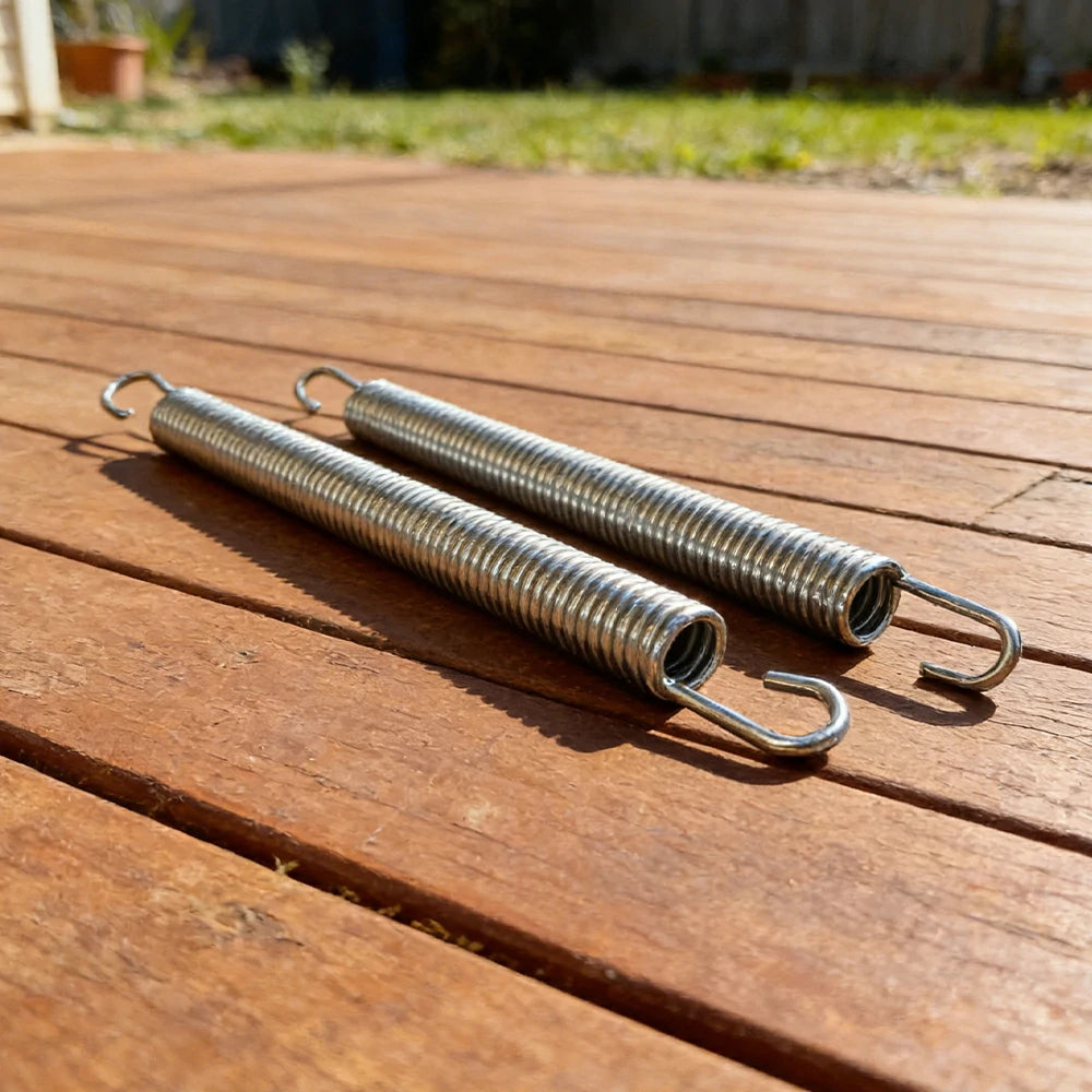 POP MASTER Trampoline Replacement Springs - 15 Pieces for 6/7/8/9FT Square Trampolines