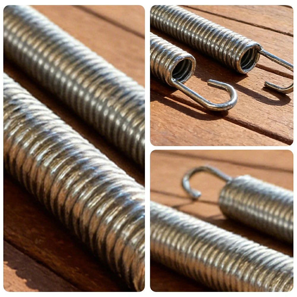 POP MASTER Trampoline Replacement Springs - 15 Pieces for 6/7/8/9FT Square Trampolines