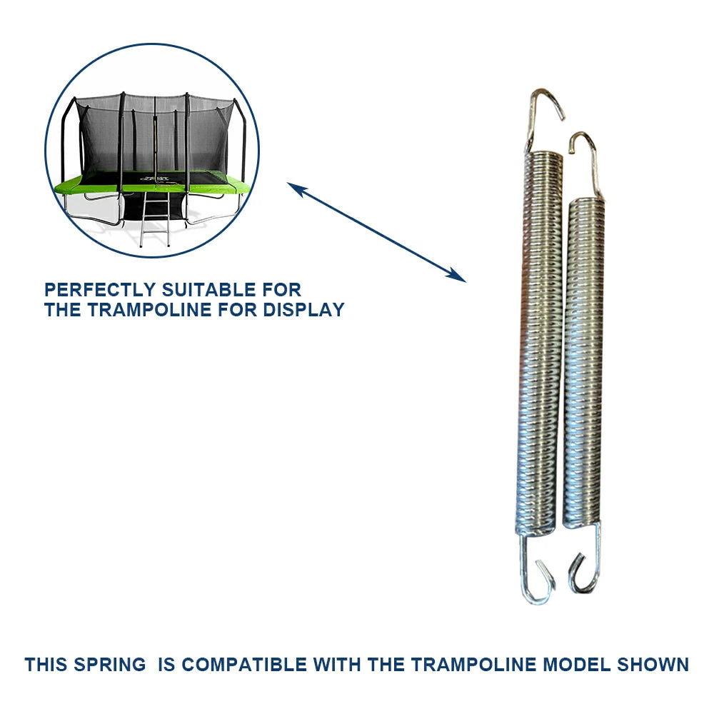 POP MASTER Trampoline Replacement Springs - 15 Pieces for 6/7/8/9FT Square Trampolines