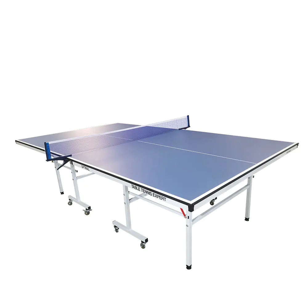 SPINIX Optimal 16mm Indoor  Blue Top Foldable Solo Play Table Tennis Pingpong Table-Bats Balls Net