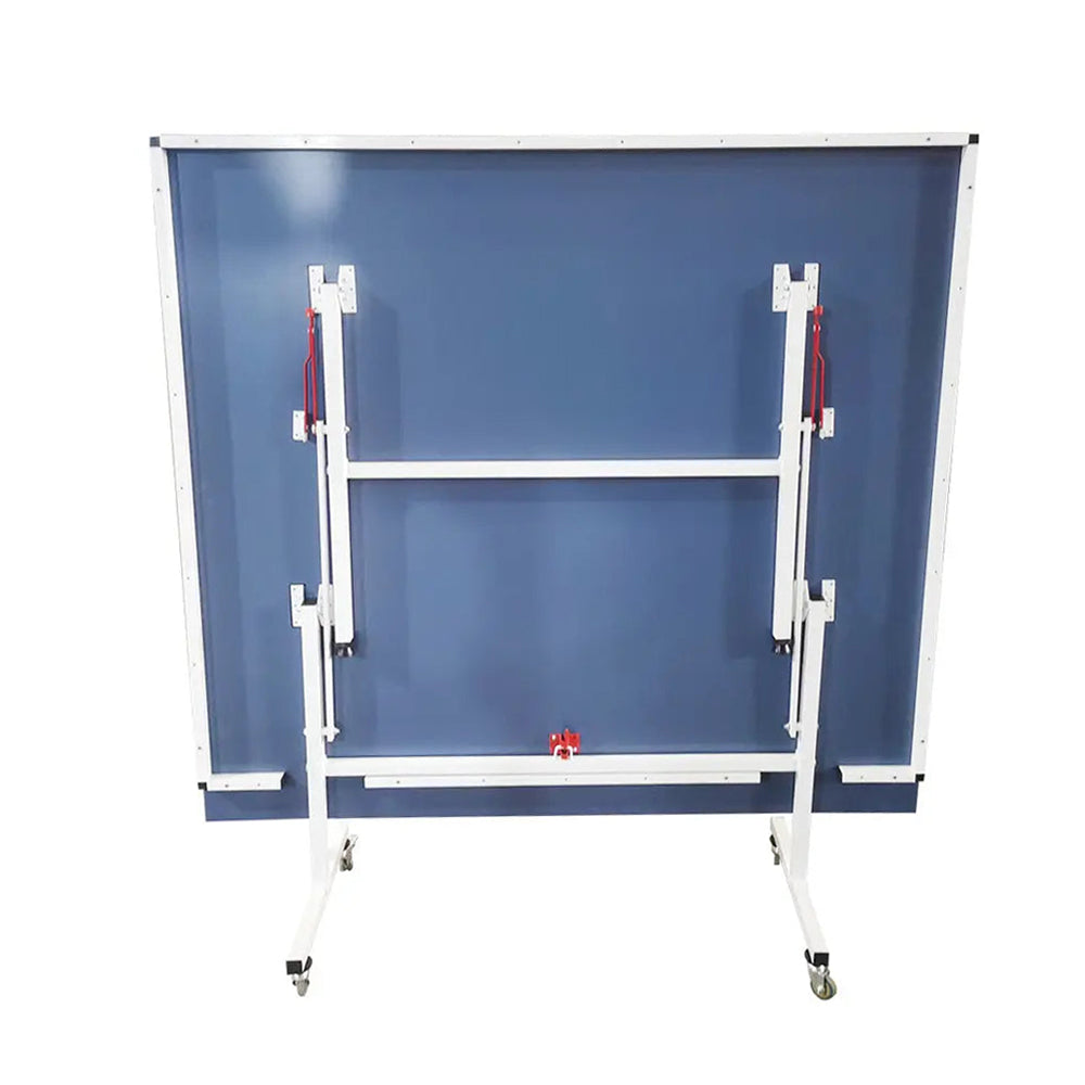 SPINIX Optimal 16mm Indoor  Blue Top Foldable Solo Play Table Tennis Pingpong Table-Bats Balls Net