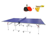 Indoor Optimal 19 Table Tennis Ping Pong Table With Accessories Package