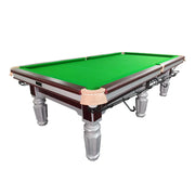 QUESLA 9FT Billiard Table - Nordic Minimalist Design with Silver Accents, Sleek Style, Functional and Decorative