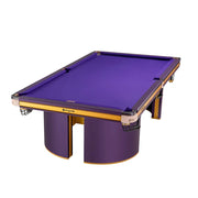 XINGPAI Professional Billiard Table 50mm Slate 18-Point Steel Frame Tournament Size Premium Home Game Room - Purple