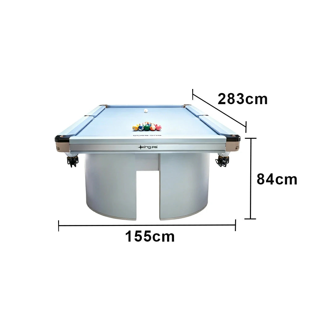 XINGPAI Professional Billiard Table 50mm Slate 18-Point Steel Frame Tournament Size Premium Home Game Room - Blue
