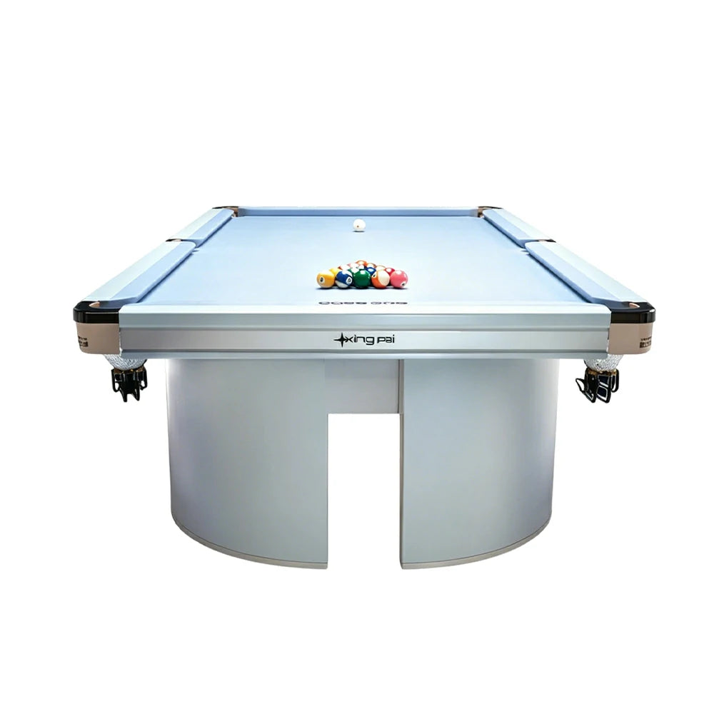 XINGPAI Professional Billiard Table 50mm Slate 18-Point Steel Frame Tournament Size Premium Home Game Room - Blue