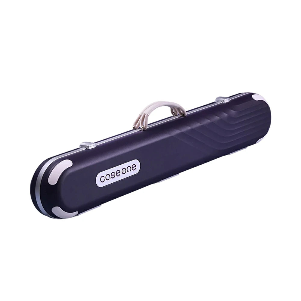 QUESLA Billiard Cue Case 3 Butts 4 Shafts EVA Hard Shell Waterproof Portable Storage 83.5cm Home Club Travel Use - Purple