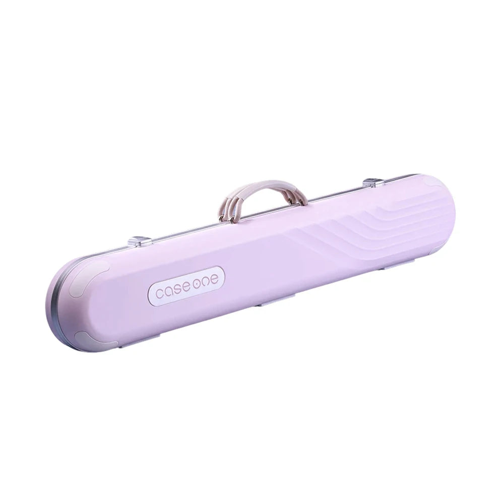 QUESLA Billiard Cue Case 3 Butts 4 Shafts EVA Hard Shell Waterproof Portable Storage 83.5cm Home Club Travel Use - Pink