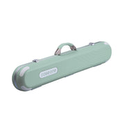 QUESLA Billiard Cue Case 3 Butts 4 Shafts EVA Hard Shell Waterproof Portable Storage 83.5cm Home Club Travel Use - Green