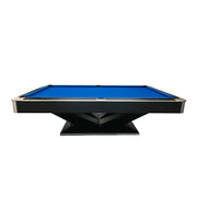 QUESLA 7/8/9FT 25mm Slate Billiard Table Solid Wood Support Beam Dual Levelling Game Room Black Blue