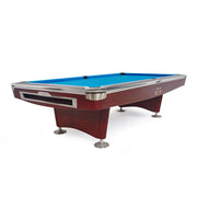 XINGPAI A136 9FT Professional Billiard Table - Tournament Style Pool Table with Premium Slate Surface for Clubs & Home Game Room - Brown