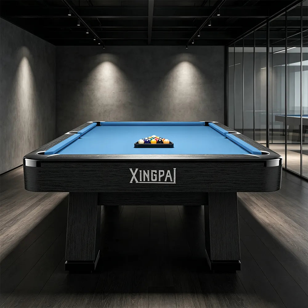 XINGPAI PHANTOM 9FT Professional Billiard Table - Tournament Edition Pool Table with Slate Surface for Home Club Game Room - Black