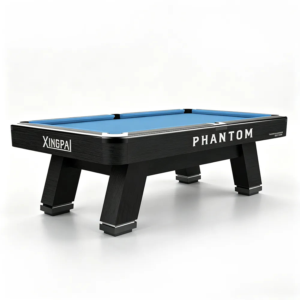 XINGPAI PHANTOM 9FT Professional Billiard Table - Tournament Edition Pool Table with Slate Surface for Home Club Game Room - Black