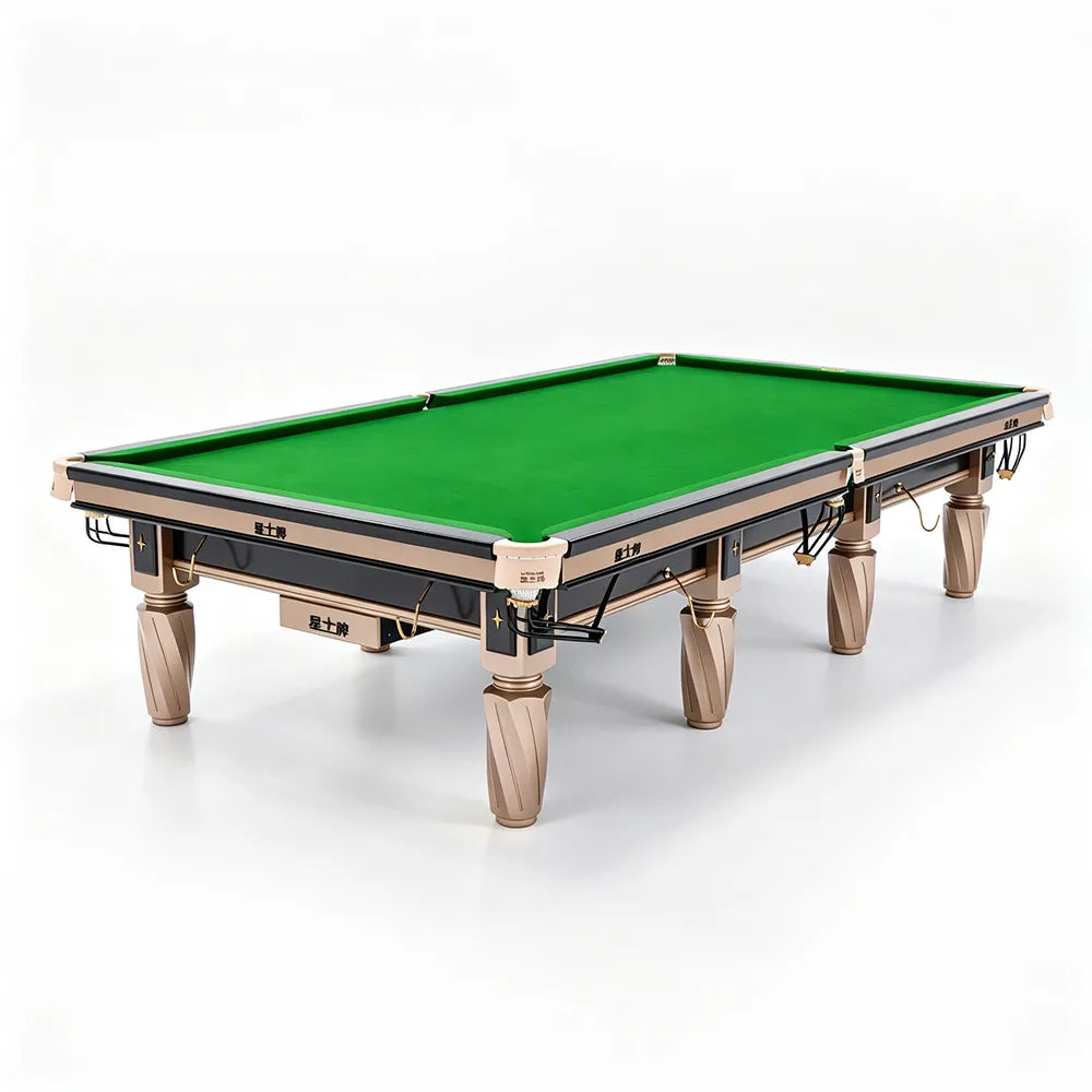 XINGPAI S106 12FT Professional Billiard Table - Tournament Size Pool Table with 50mm Slate & Premium Steel Frame for Club Game Room - Ivory