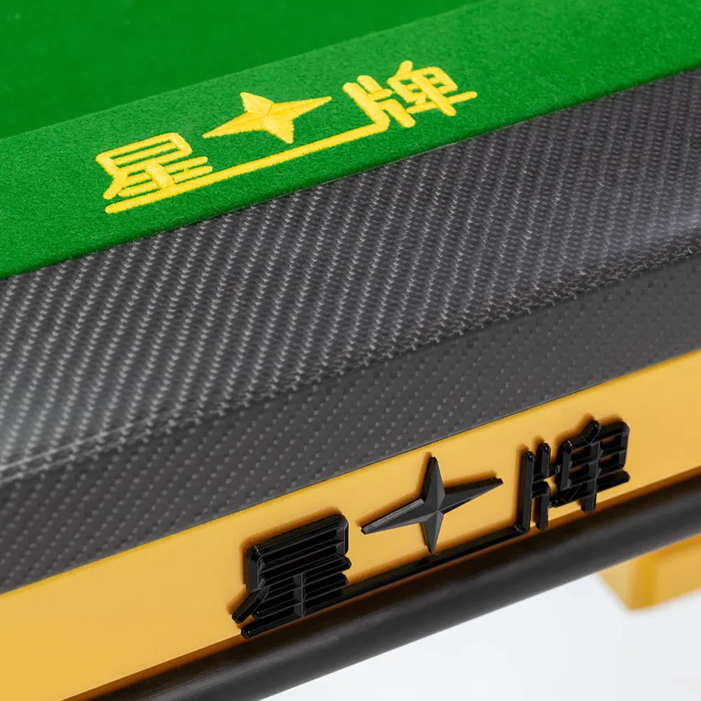 XINGPAI C110 9FT Professional Billiard Table - 50mm Slate 18-Point Steel Frame Tournament Style Pool Table for Home Game Room - Gold
