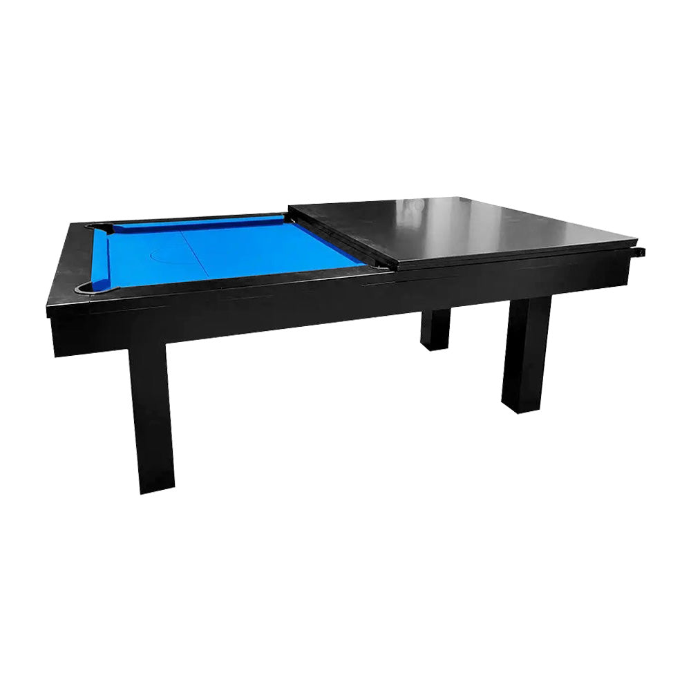 QUESLA 7FT Luxurious Slate Pool /Dining / Billiard Table Free Accessories - Black Frame