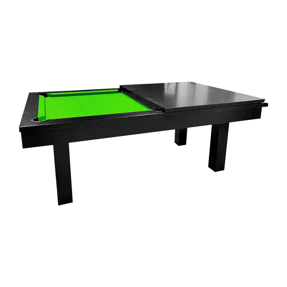 QUESLA 7FT Luxurious Slate Pool /Dining / Billiard Table Free Accessories - Black Frame