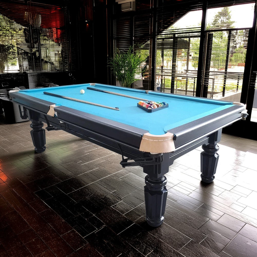 QUESLA 4cm Thickness Slate 7FT Wooden Handrail Luxurious Pool Table