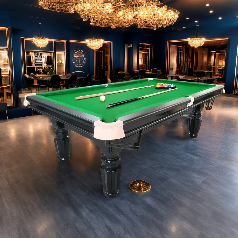 QUESLA 4cm Thickness Slate 7FT Wooden Handrail Luxurious Pool Table