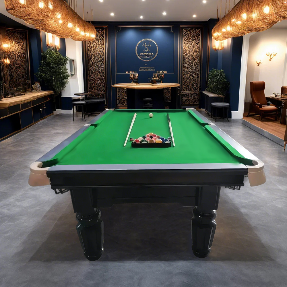 QUESLA 4cm Thickness Slate 7FT Wooden Handrail Luxurious Pool Table