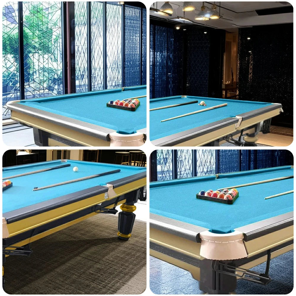 QUESLA 4cm Thickness Slate 7FT Wooden Handrail Luxury Pool Snooker Billiard Table with Elegant Brass Detailing