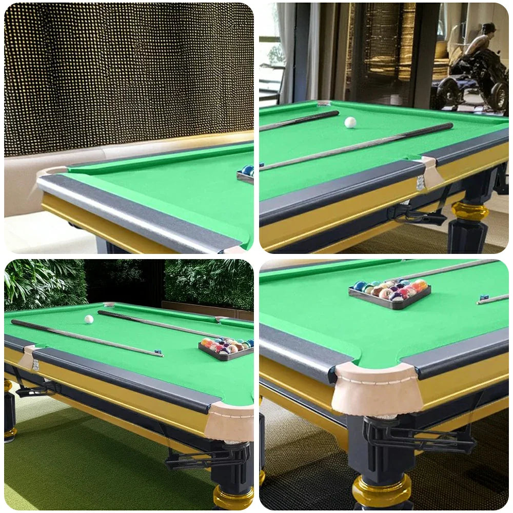 QUESLA 4cm Thickness Slate 7FT Wooden Handrail Luxury Pool Snooker Billiard Table with Elegant Brass Detailing