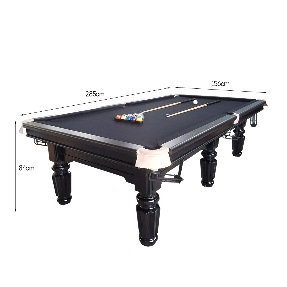 QUESLA 4.5cm Thickness Slate 9FT Steel Handrail Luxurious Pool Table
