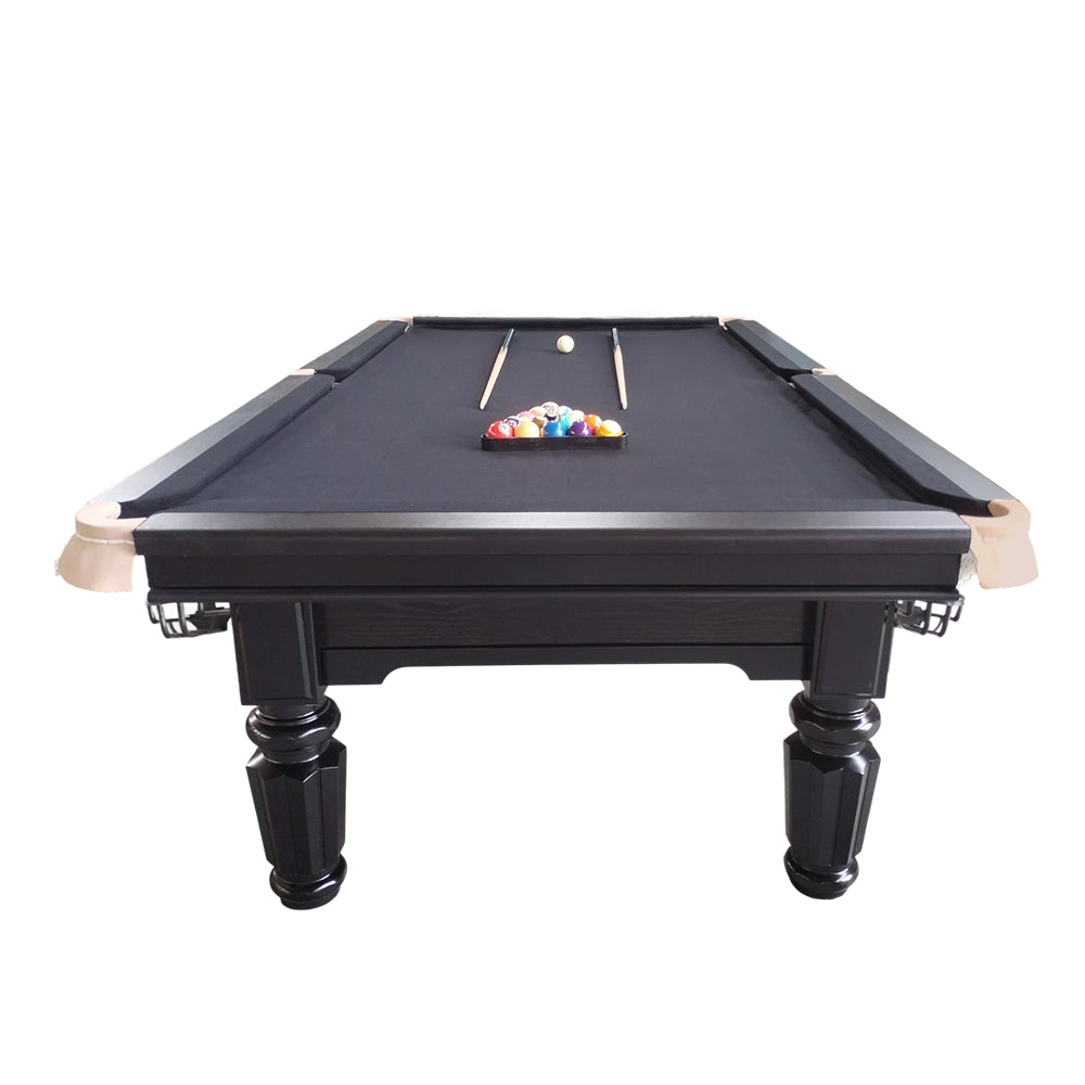QUESLA 4.5cm Thickness Slate 9FT Steel Handrail Luxurious Pool Table