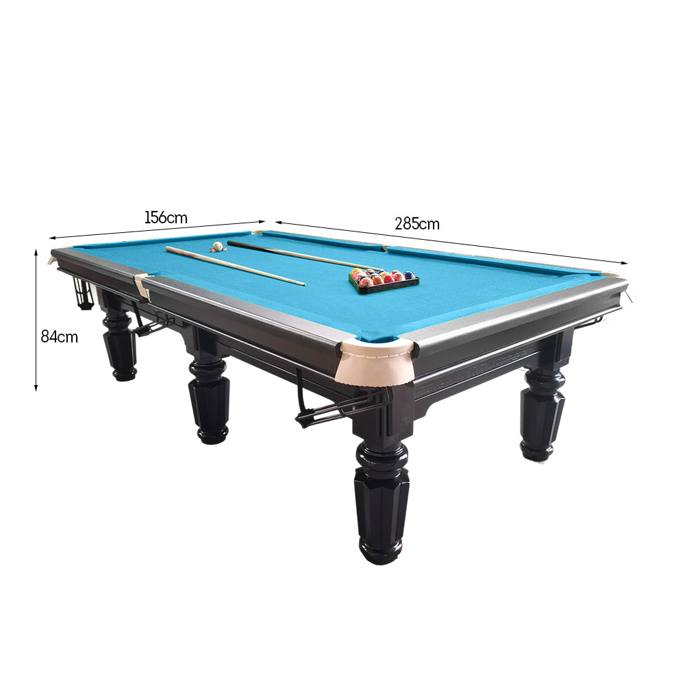 QUESLA 4.5cm Thickness Slate 9FT Steel Handrail Luxurious Pool Table