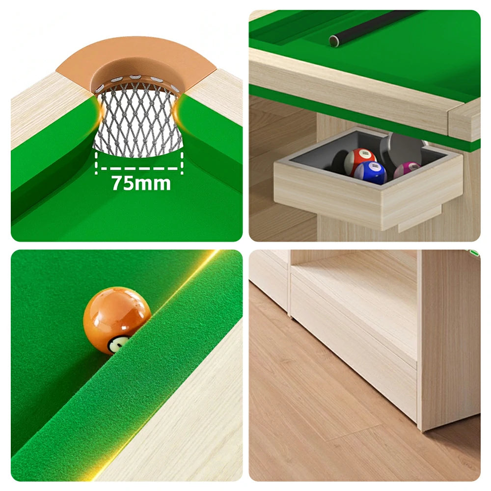 CUETIQ Auto Ball Return Pool Table Billiard Training Table W/ Accessories  - Green