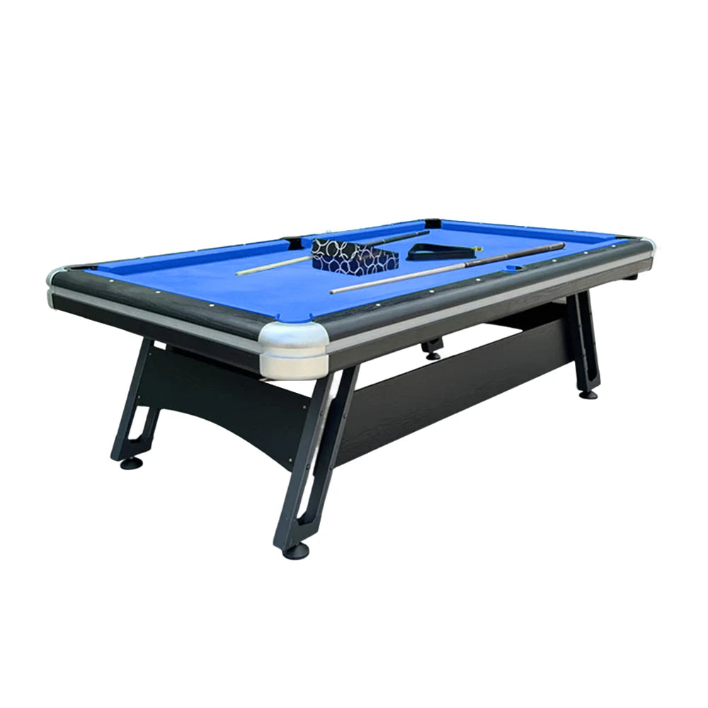 CUETIQ 7FT Iron-Leg Pool Table - Professional Billiards Table, Heavy-Duty Frame, Space-Saving Luxury Modern Design