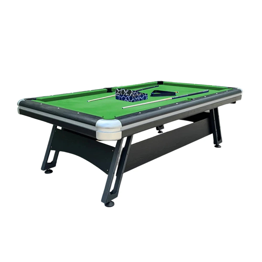 CUETIQ 7FT Iron-Leg Pool Table - Professional Billiards Table, Heavy-Duty Frame, Space-Saving Luxury Modern Design