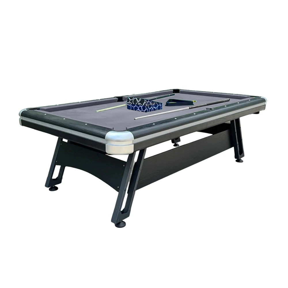 CUETIQ 7FT Iron-Leg Pool Table - Professional Billiards Table, Heavy-Duty Frame, Space-Saving Luxury Modern Design