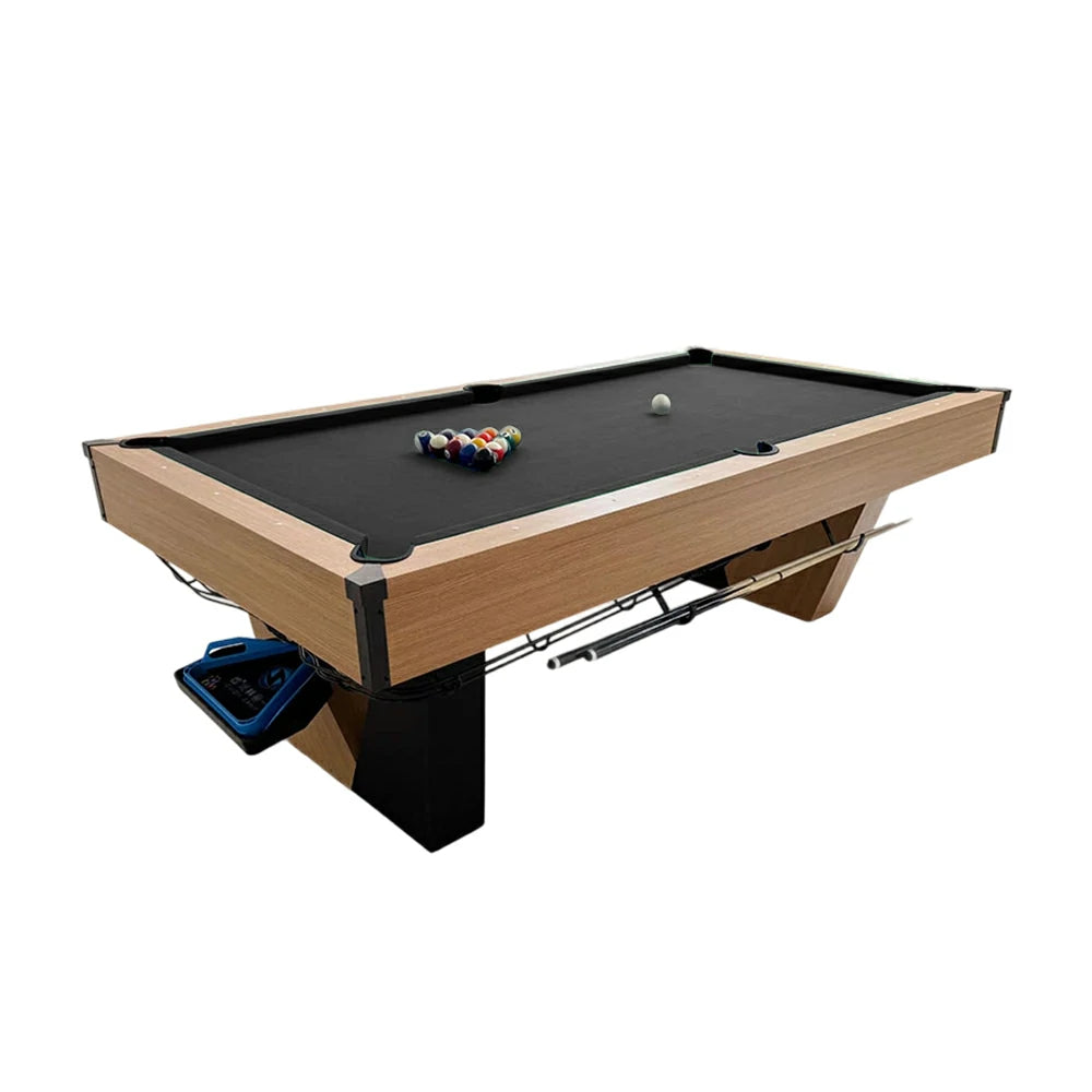 CUETIQ 9FT Black Marble Pool Table - Automatic Ball Return, Professional-Grade Build, Heavy-Duty Frame, Luxury Modern Design