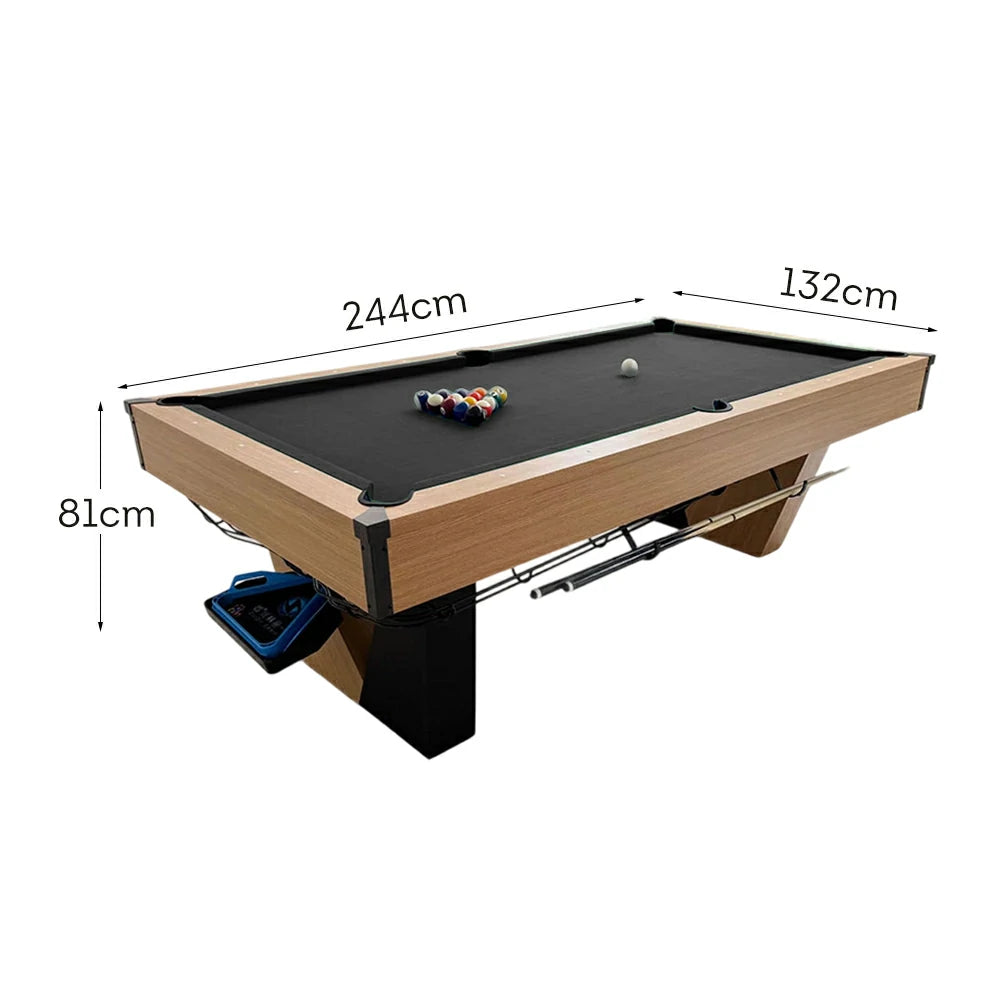 CUETIQ 8FT Black Marble Pool Table - Automatic Ball Return, Professional-Grade Build, Heavy-Duty Frame, Luxury Modern Design