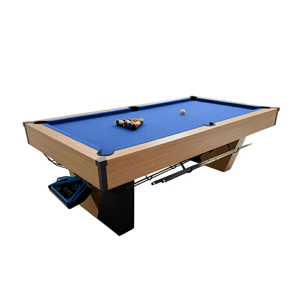 CUETIQ 8FT Black Marble Pool Table - Automatic Ball Return, Professional-Grade Build, Heavy-Duty Frame, Luxury Modern Design
