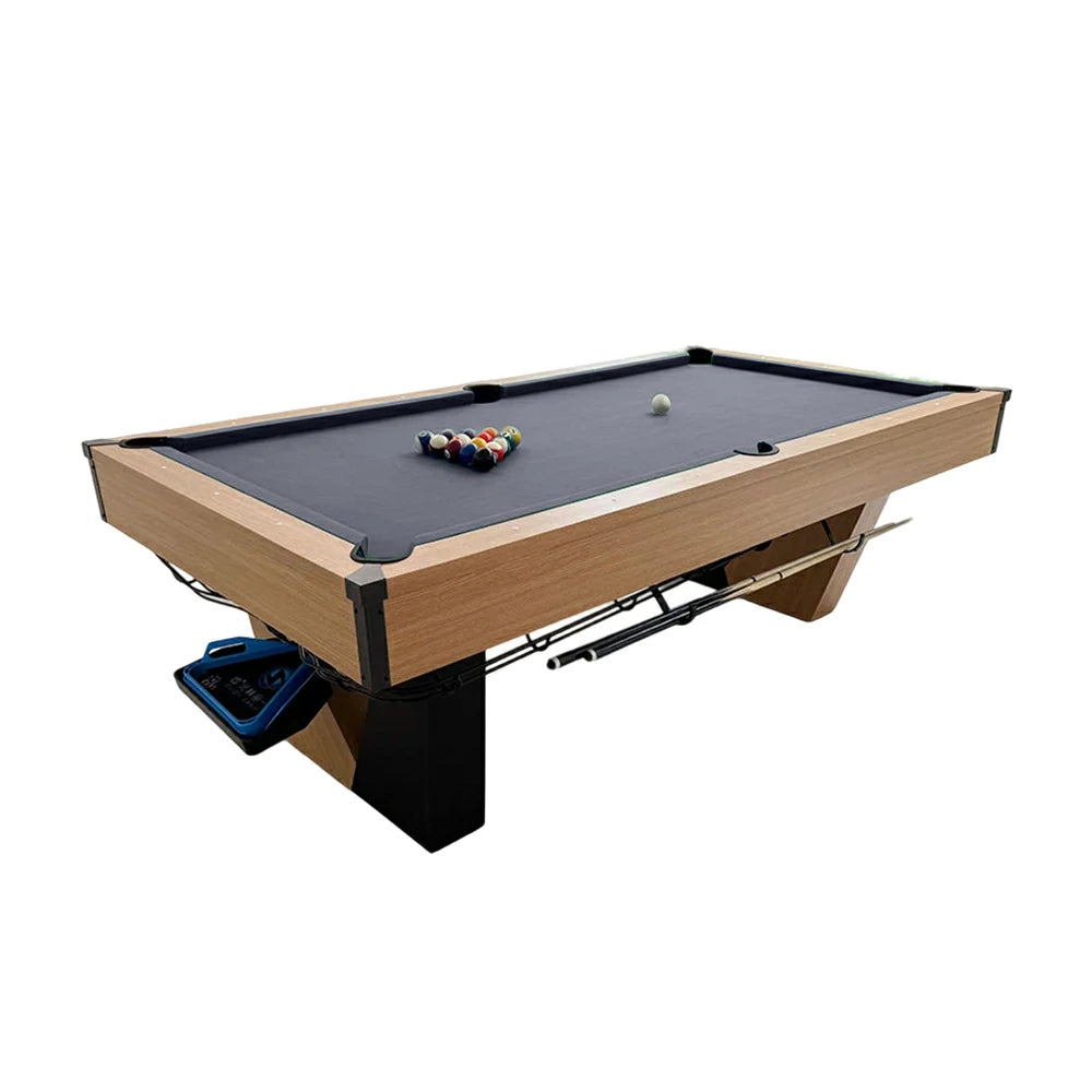 CUETIQ 9FT Black Marble Pool Table - Automatic Ball Return, Professional-Grade Build, Heavy-Duty Frame, Luxury Modern Design