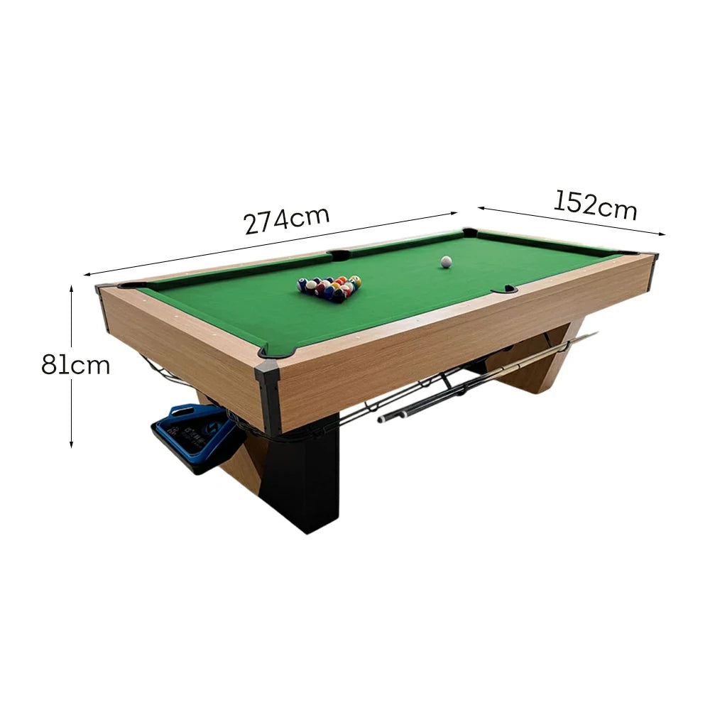 CUETIQ 9FT Black Marble Pool Table - Automatic Ball Return, Professional-Grade Build, Heavy-Duty Frame, Luxury Modern Design
