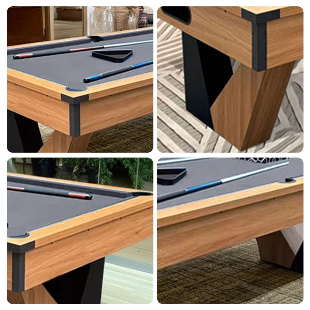 CUETIQ 7FT MDF Billiard Table V-Frame Design W/ Accessories