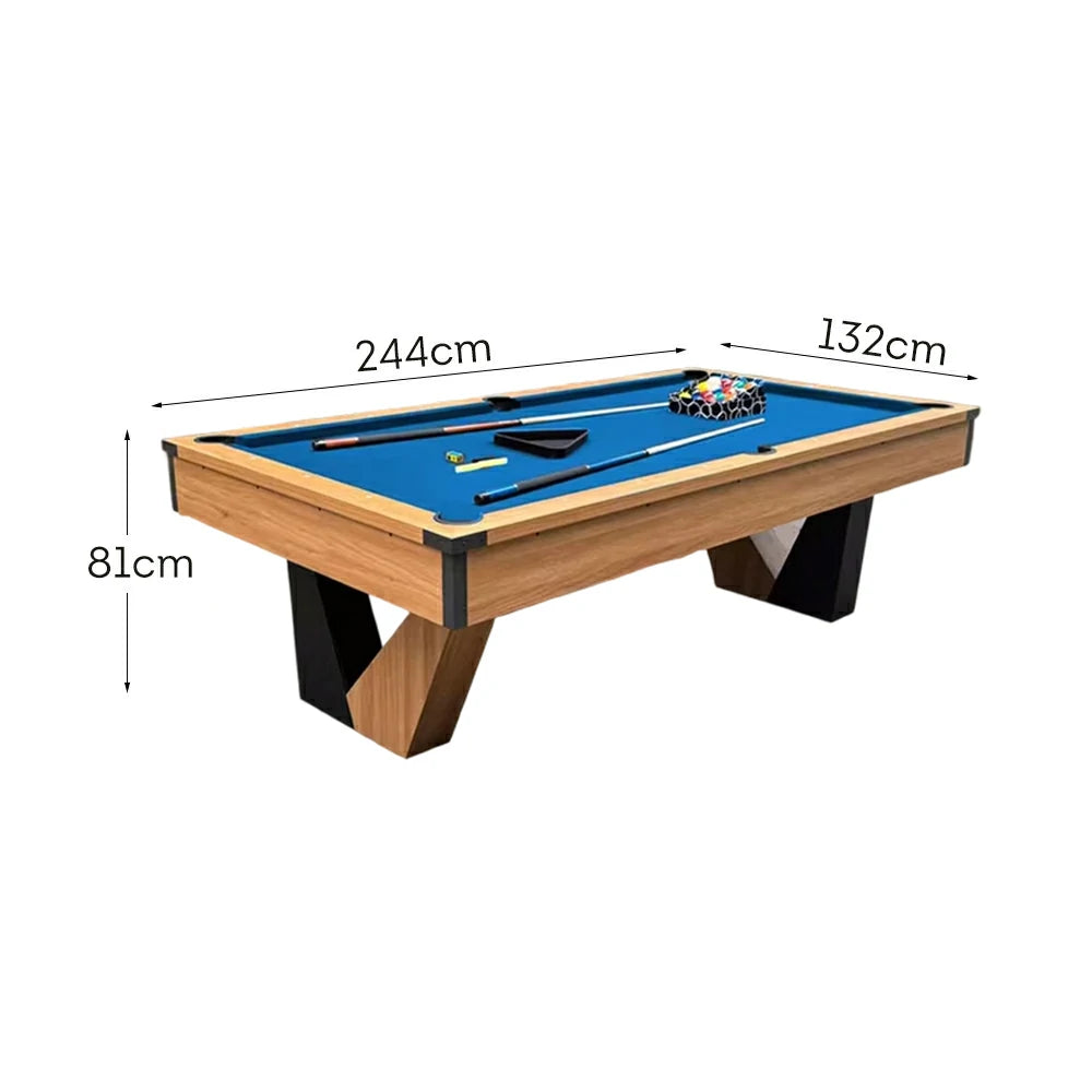 CUETIQ 8FT MDF Billiard Table V-Frame Design W/ Accessories