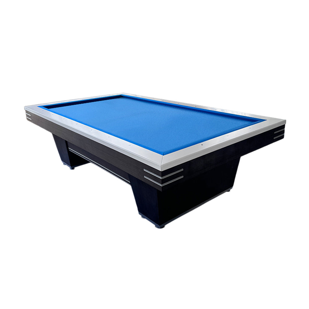 QUESLA K001 Luxury Edition Thickness Slate 9FT Painted Craft Pool Table - Black