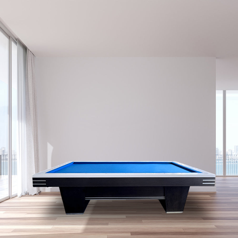 QUESLA K001 Luxury Edition Thickness Slate 9FT Painted Craft Pool Table - Black