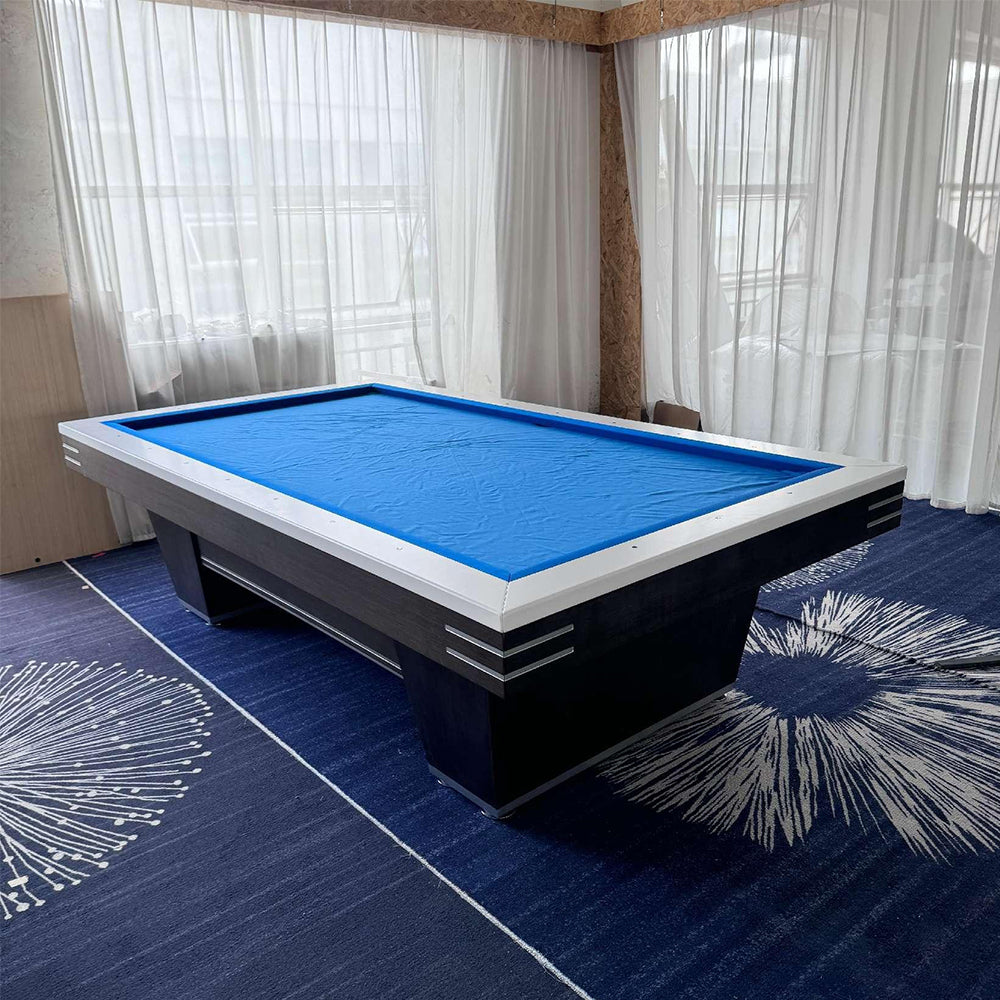 QUESLA K001 Luxury Edition Thickness Slate 9FT Painted Craft Pool Table - Black